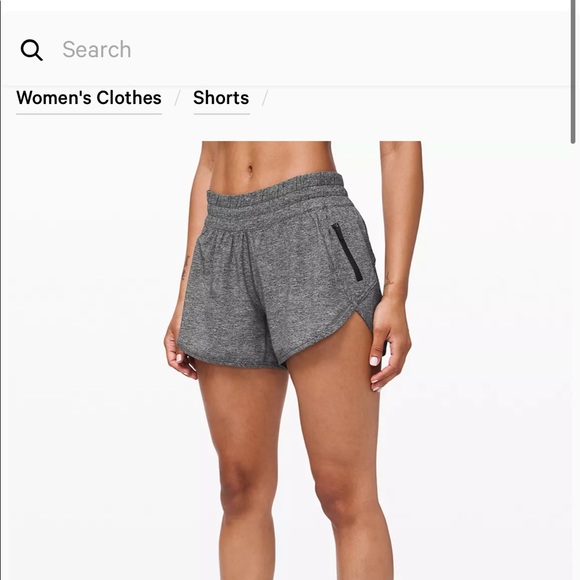 lululemon tracker shorts size 4